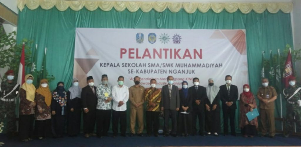 Pelantikan Kepala SMA/SMK Muhammadiyah se- Kabupaten Nganjuk, Ini Pesan Sekda Pemkab Nganjuk