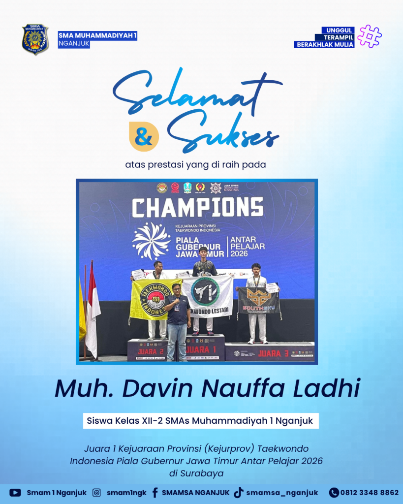 Prestasi Gemilang: Muh. Davin Nauffa Ladhi Raih Gelar Juara 1 Kejurprov Taekwondo Piala Gubernur Jatim