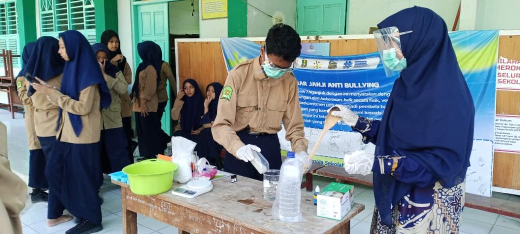 Dari Limbah Jadi Berkah! Siswa SMAMSA Nganjuk Sulap Minyak Jelantah Menjadi Sabun Cuci Tangan Ramah Lingkungan